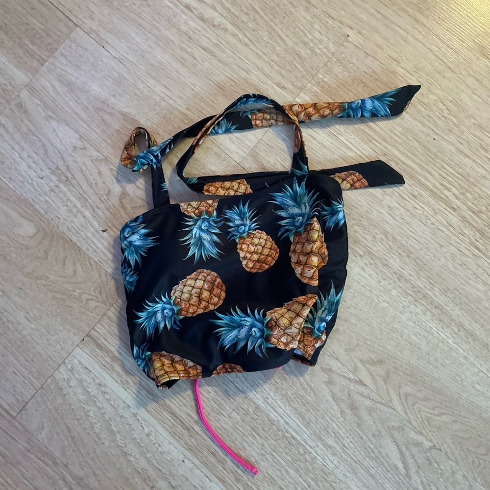 Pineapple bathing suit top